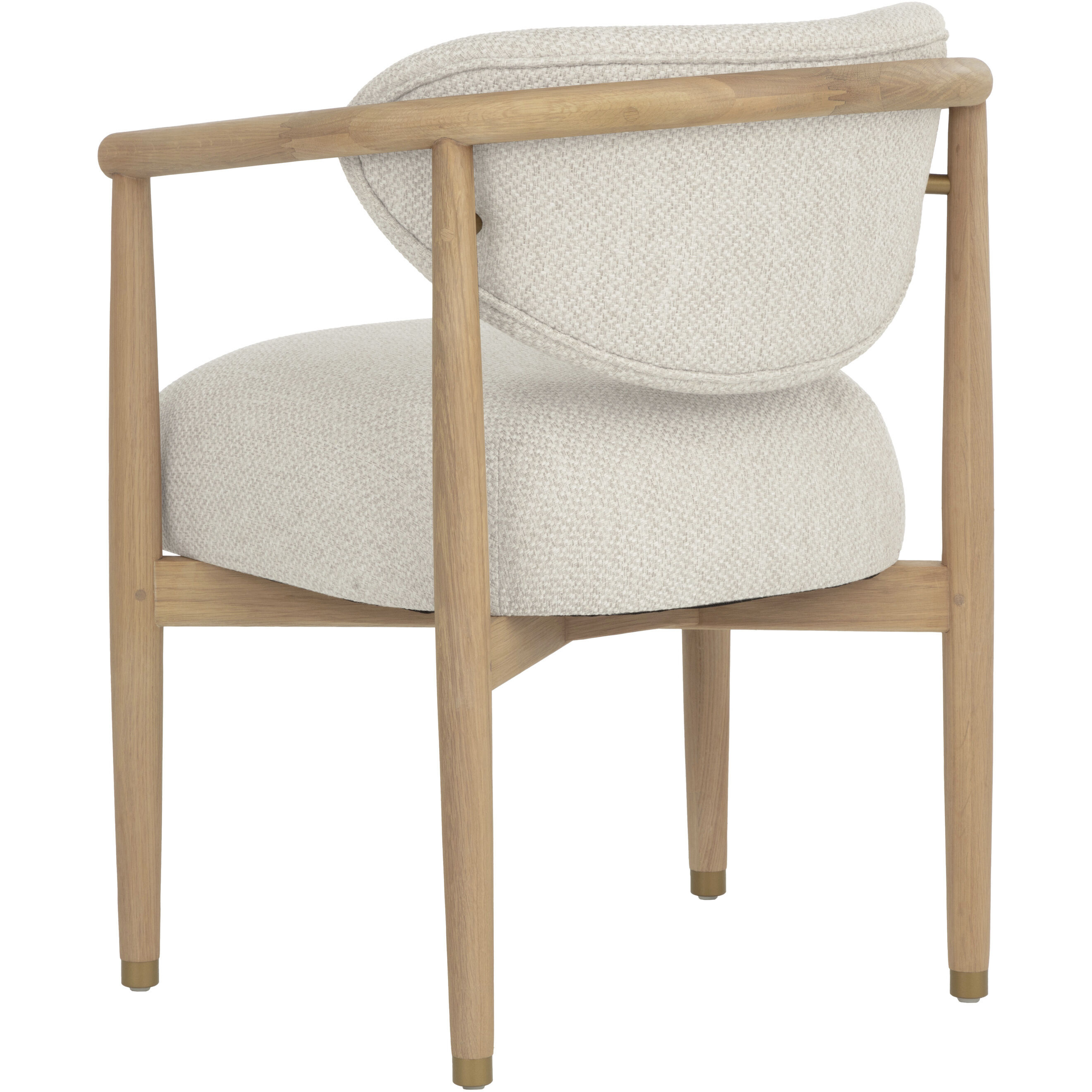 Sigrid Light Oak / Monument Oatmeal Dining Armchair